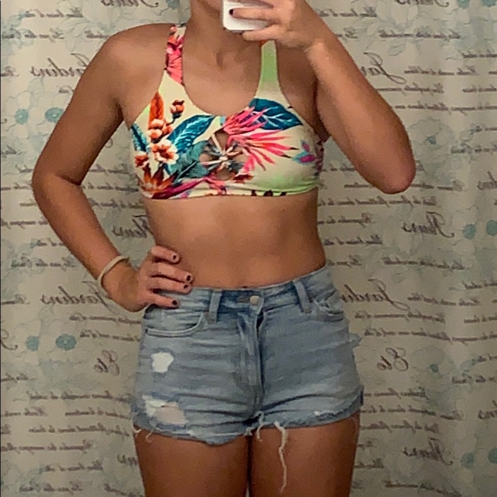 Floral Bathing Suit Top